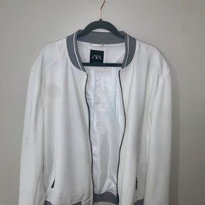 Zara Textured Bomber Jacket